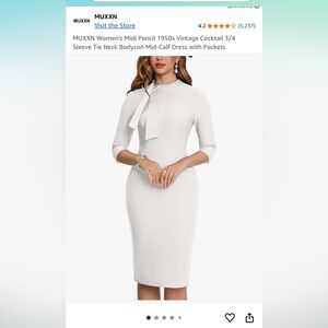White Women's Dress